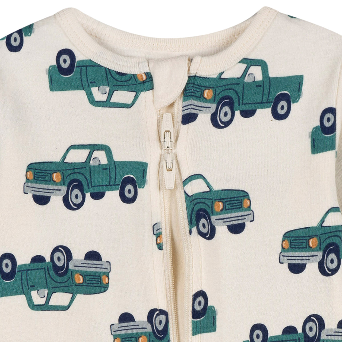2-Pack Baby & Toddler Boys Trucks Snug Fit Footless Pajamas