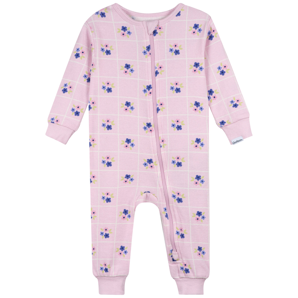 2-Pack Baby & Toddler Girls Floral Snug Fit Footless Pajamas