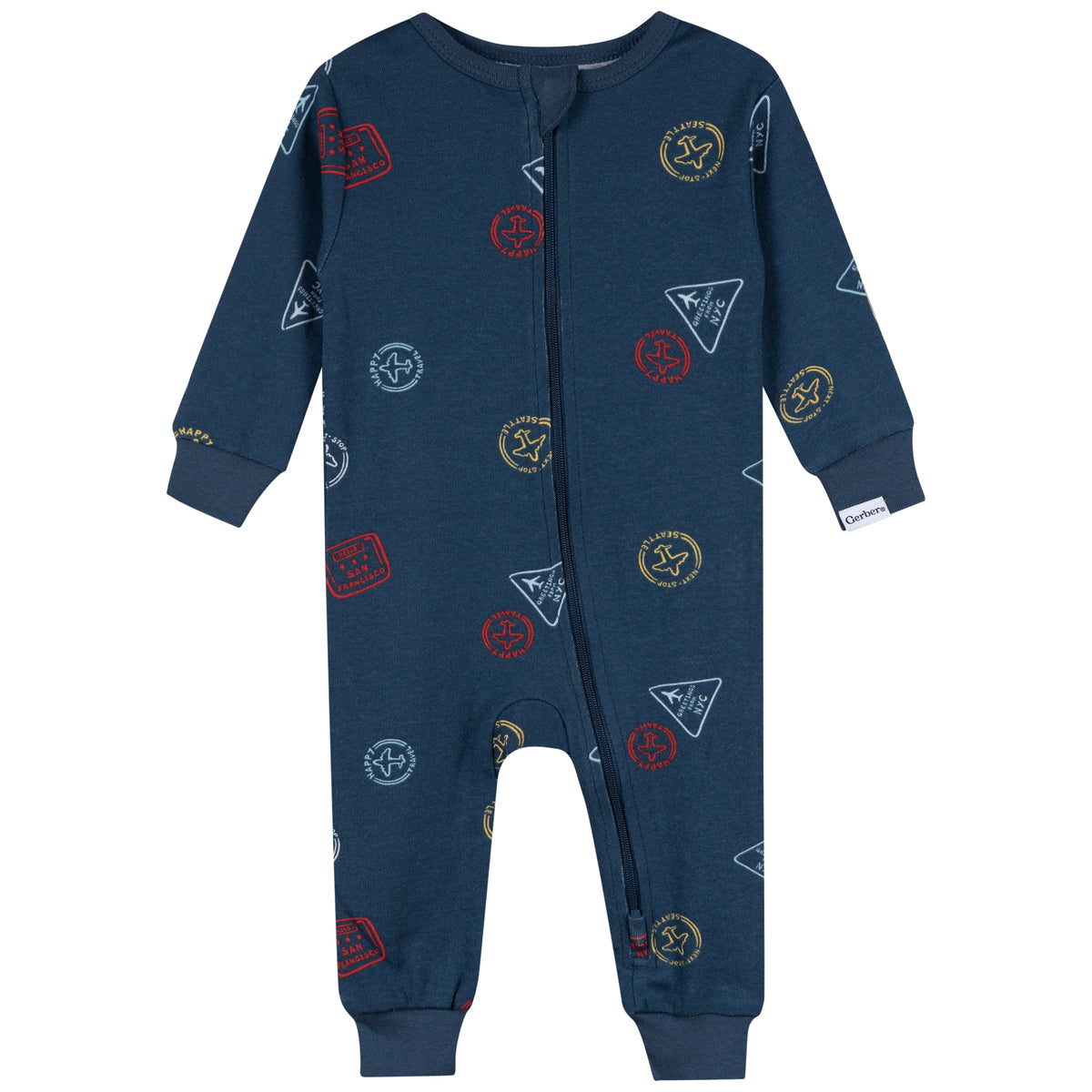 2-Pack Baby & Toddler Neutral City Snug Fit Footless Pajamas
