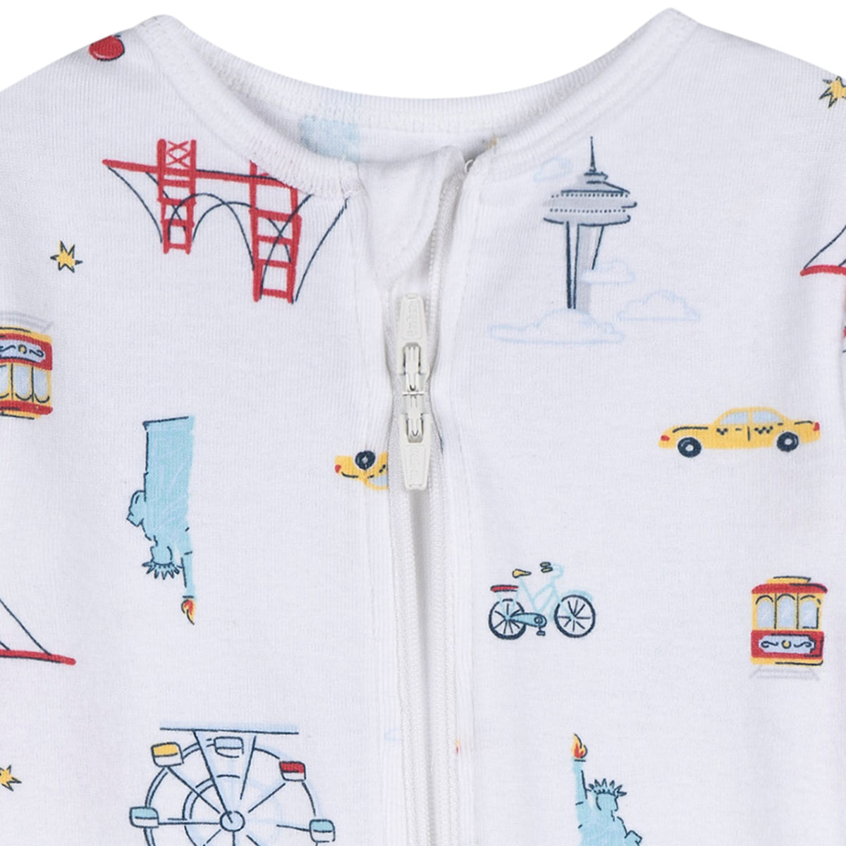 2-Pack Baby & Toddler Neutral City Snug Fit Footless Pajamas