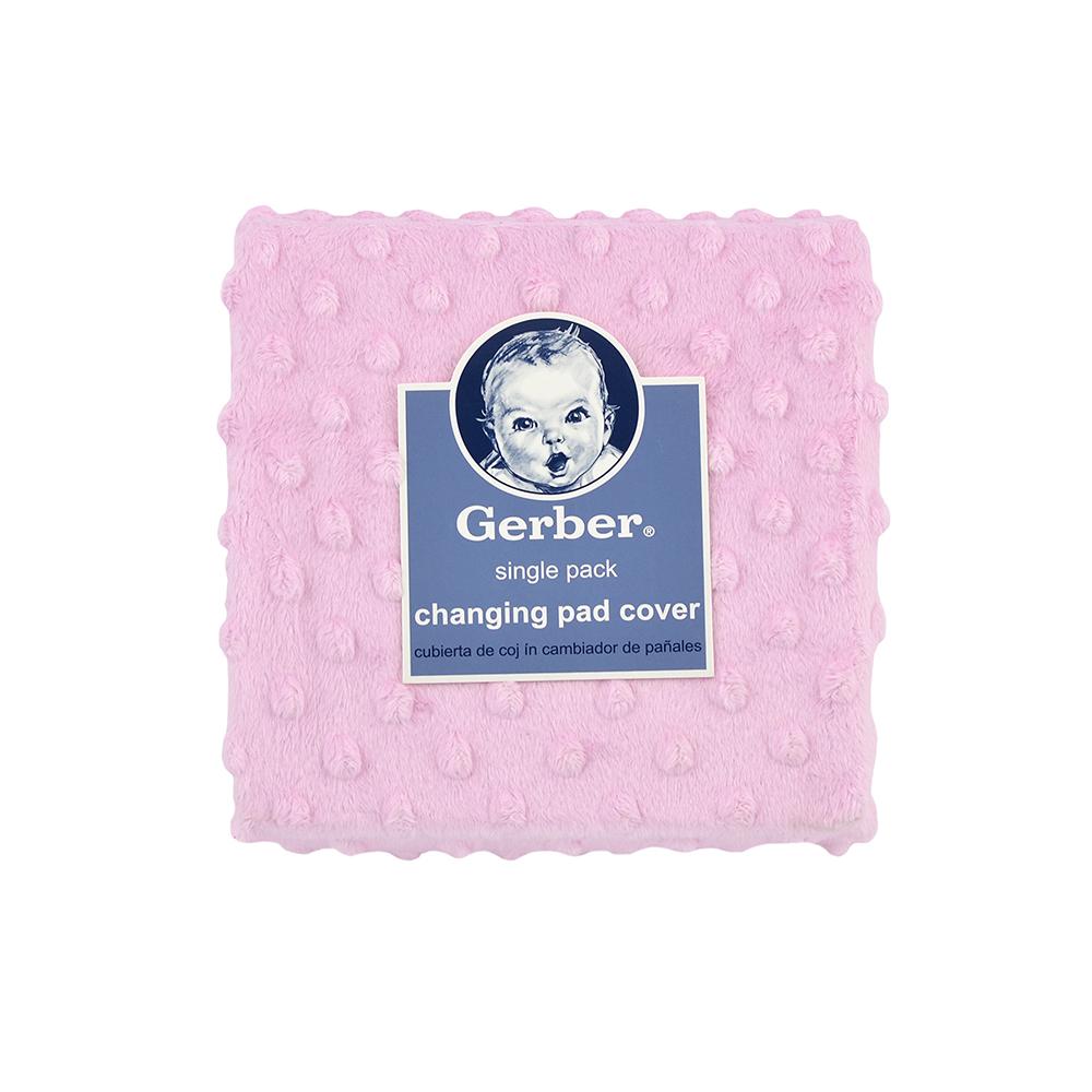 1-Pack Girls Pink Changing Pad Cover, view 2