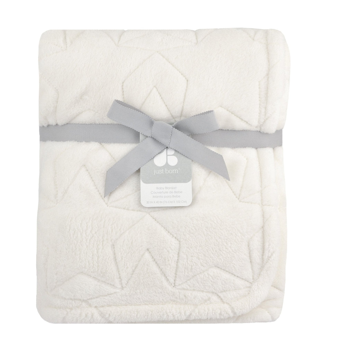 Just Born Star Luxury Blanket in Ivory, view 2