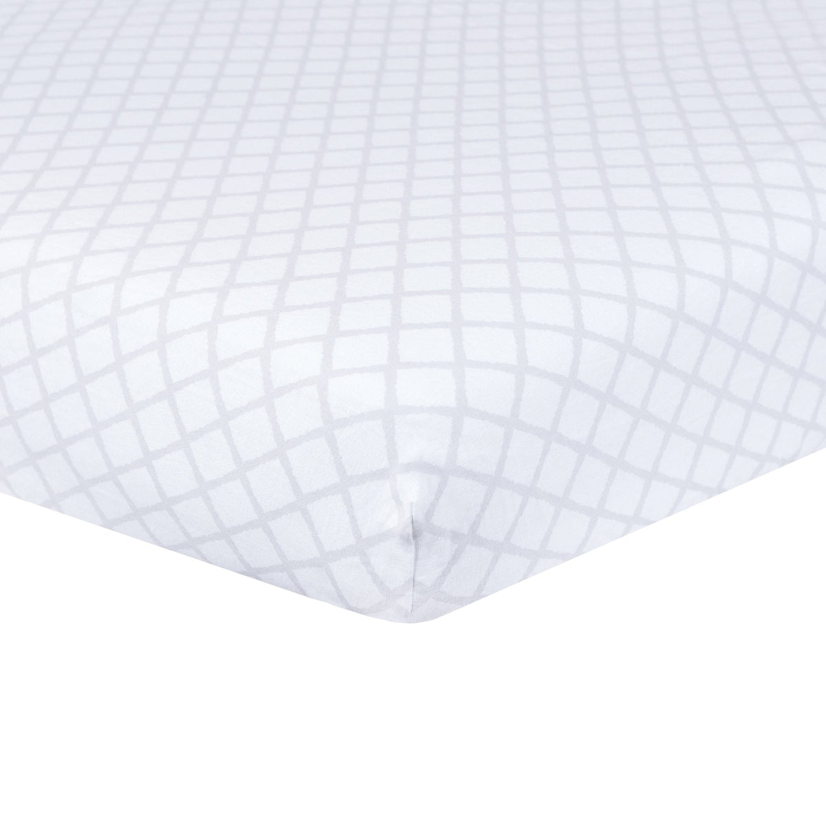 Just Born Keepsake Woven Crib Sheet - Diamond Trellis