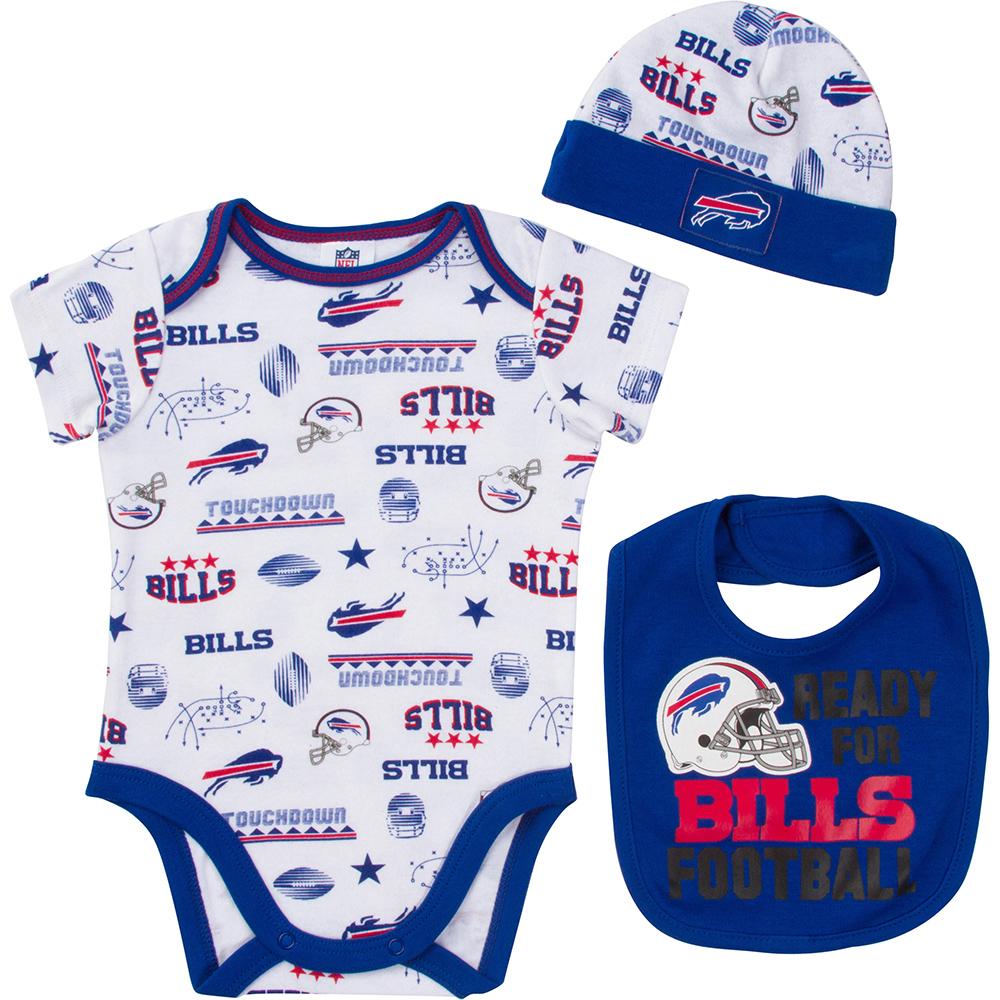 Bills Baby Boy Bodysuit, Cap and Bib Set