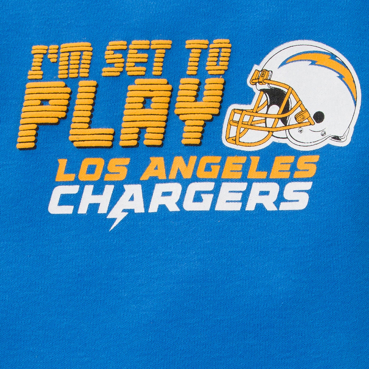 3-Pack Baby Boys Chargers Short Sleeve Bodysuits, close-up detail 2