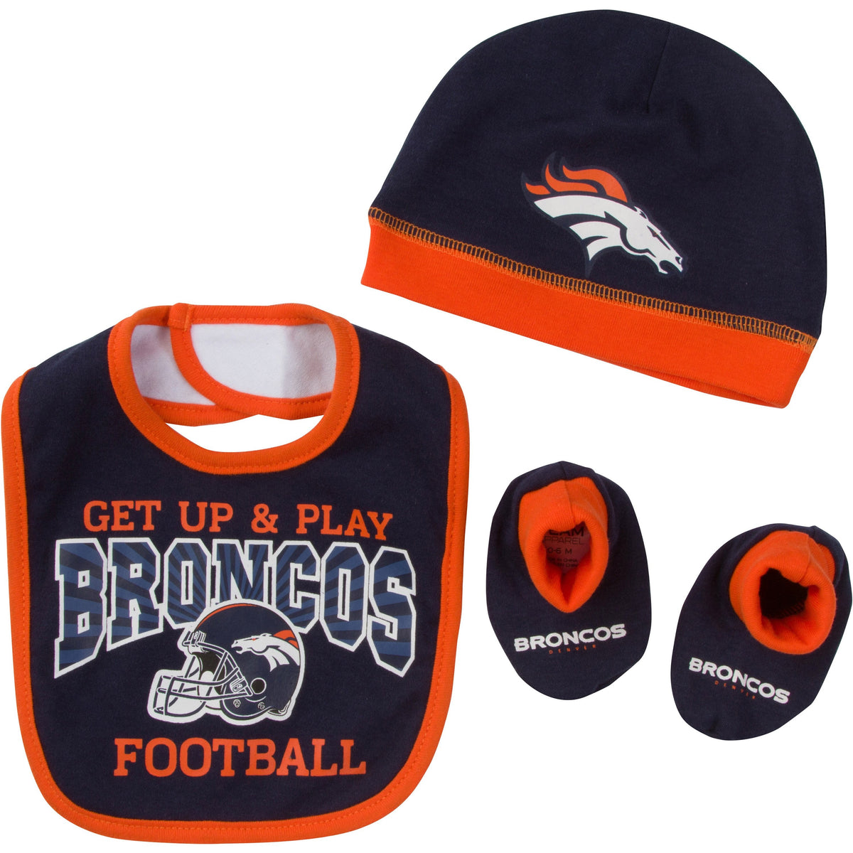 Denver Broncos Baby Boy Accessories, 3pc Set, close-up detail 186123