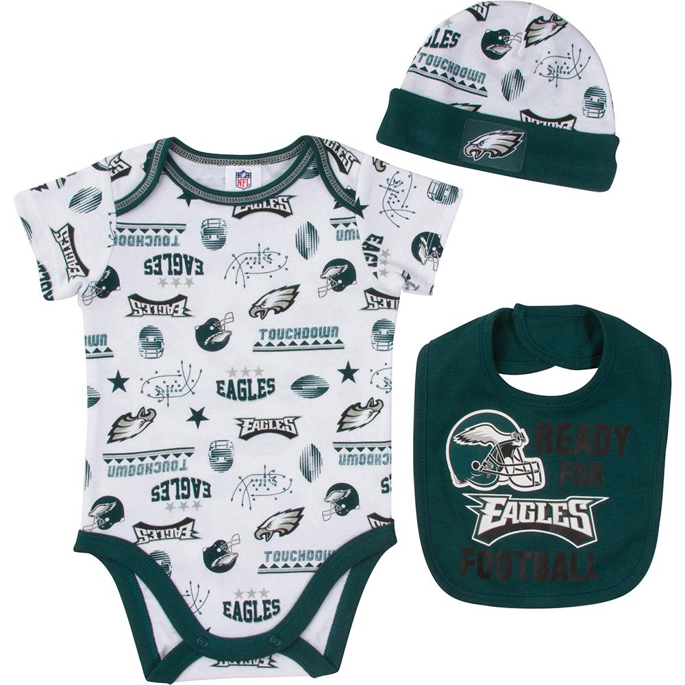 Eagles Baby Boy Bodysuit, Cap and Bib Set