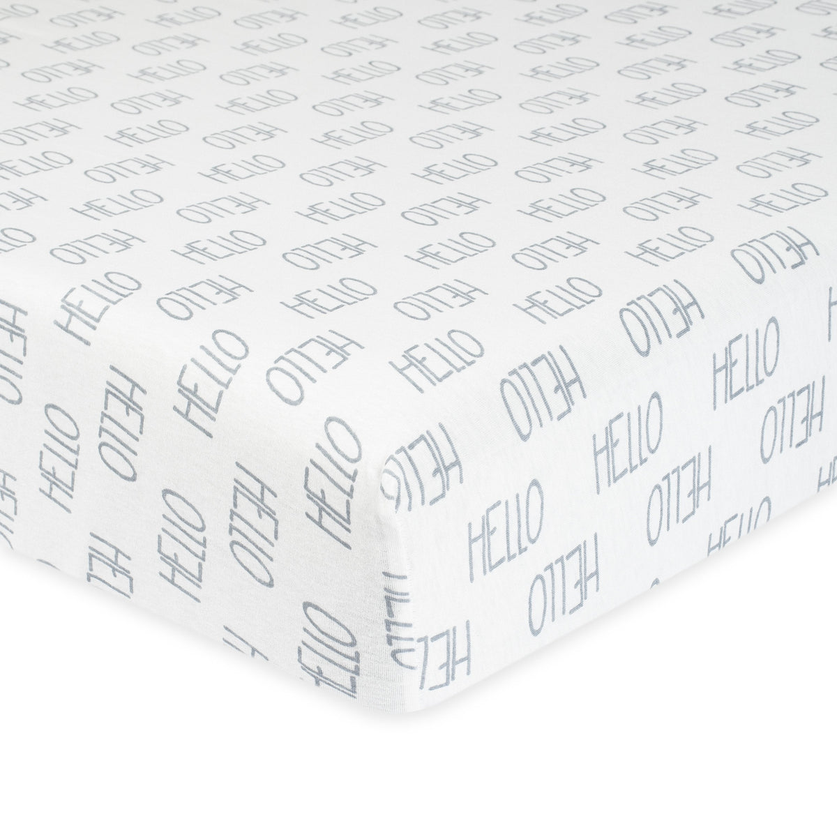1-Pack Neutral Grey Organic Fitted Crib Sheet
