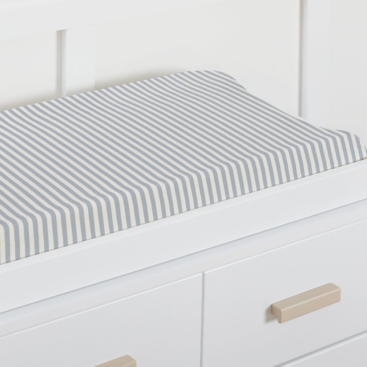 1-Pack Neutral Grey Organic Changing Pad Cover, view 3