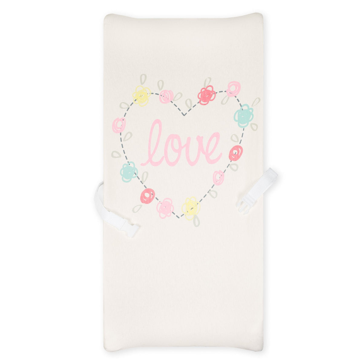 1-Pack Girls Love Organic Changing Pad Cover