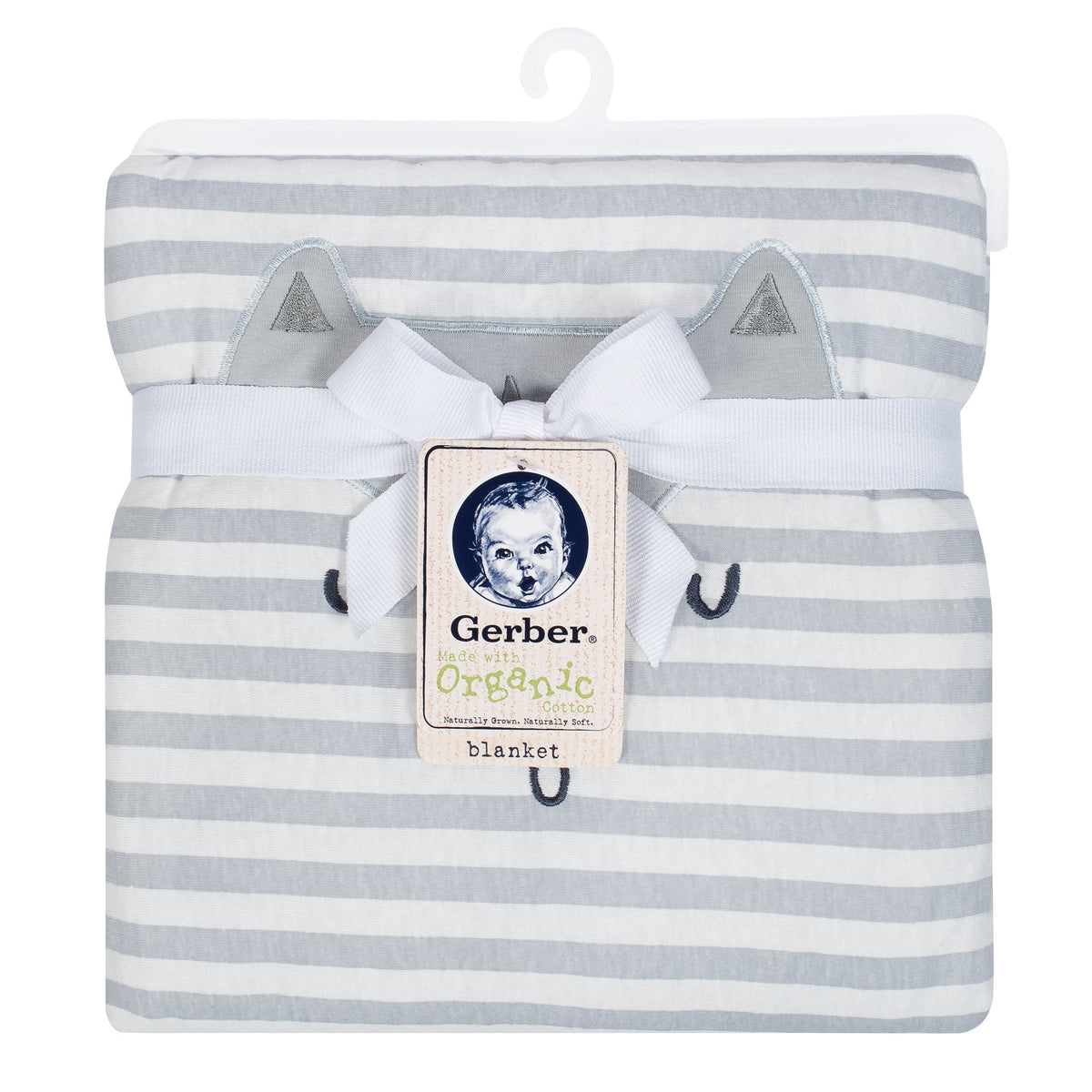 1-Pack Boys Fox Organic Animal Face Blanket, view 3