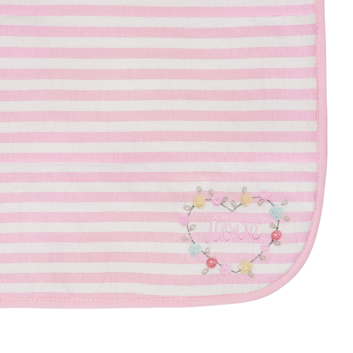 1-Pack Girls Pink Organic 2 Ply Blanket, view 3