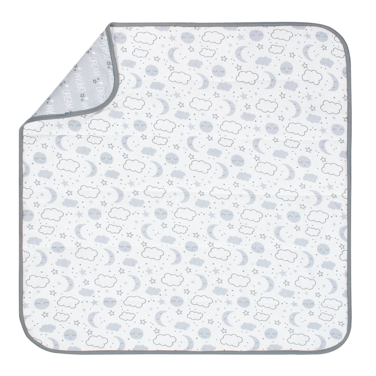 1-Pack Neutral Clouds Organic 2 Ply Blanket