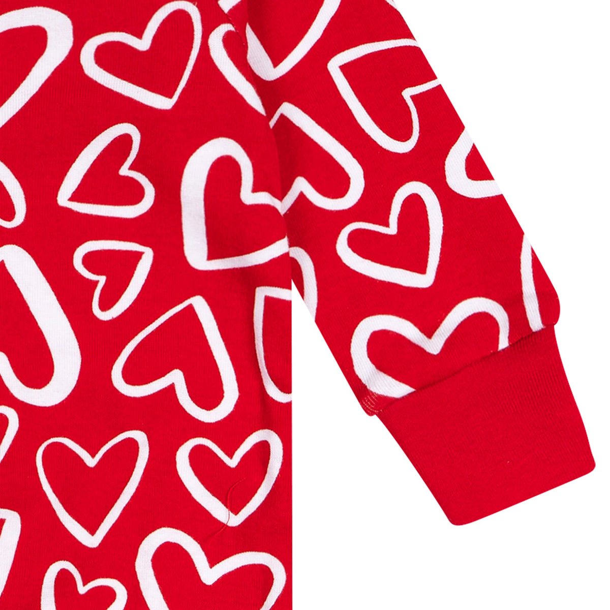Baby Neutral Red Hearts Sleep 'N Play-Gerber Childrenswear Wholesale