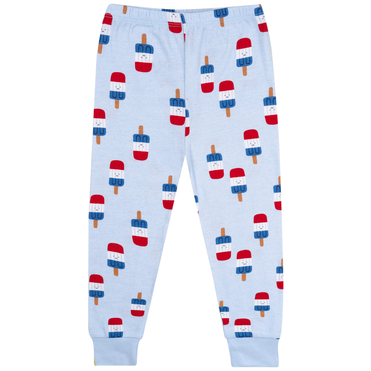 2-Piece Infant & Toddler Neutral Patriotic Popcicles Cotton Pajamas-Gerber Childrenswear Wholesale