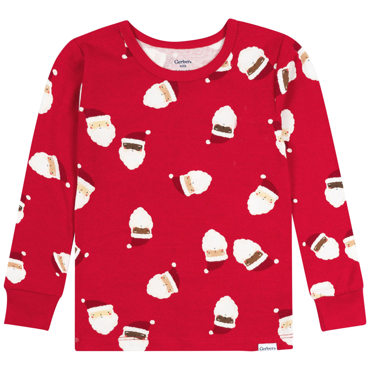 2-Piece Infant & Toddler Neutral Santa Faces Cotton Pajamas-Gerber Childrenswear Wholesale