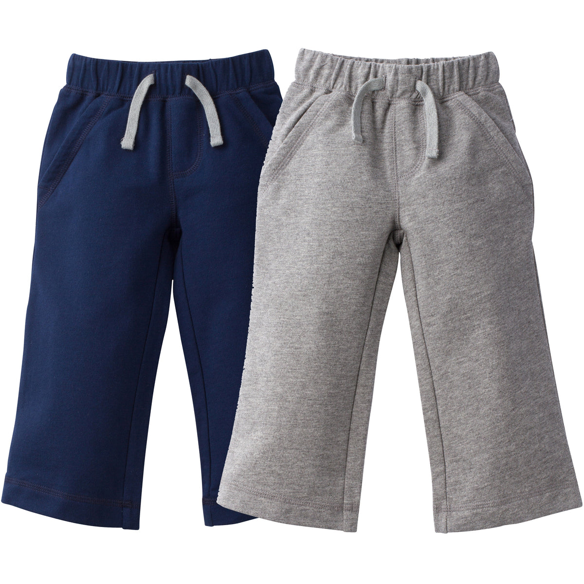 2-Pack Baby Boys Navy and Grey Pants