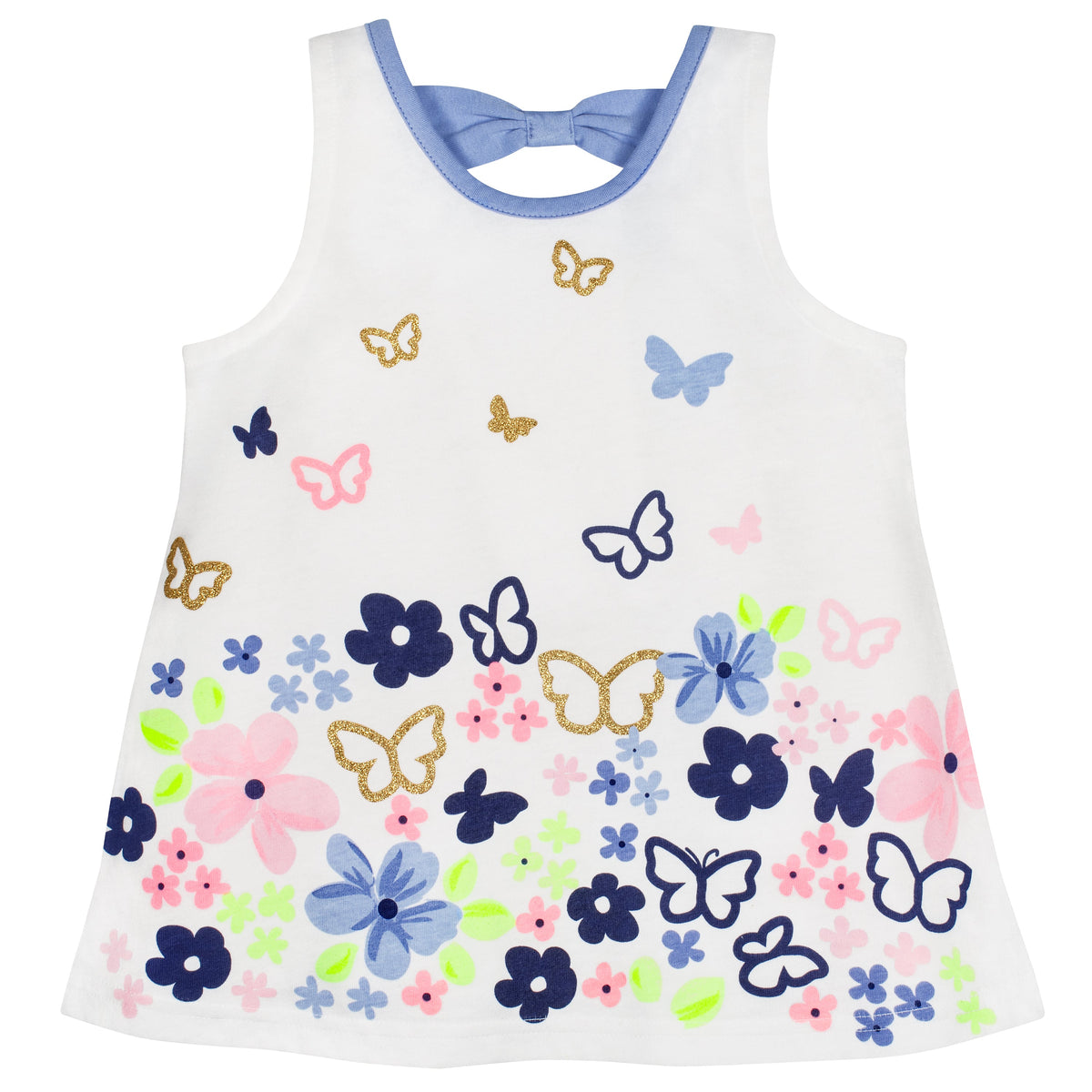 2-Pack Baby and Toddler Girls Multi Stripe Top, view 2