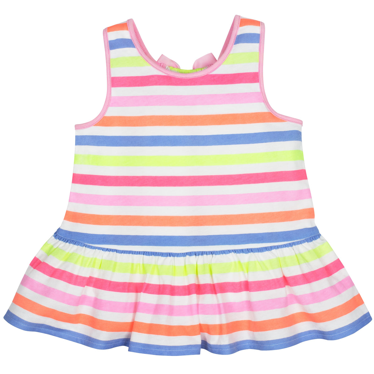 2-Pack Baby and Toddler Girls Multi Stripe Top, view 4