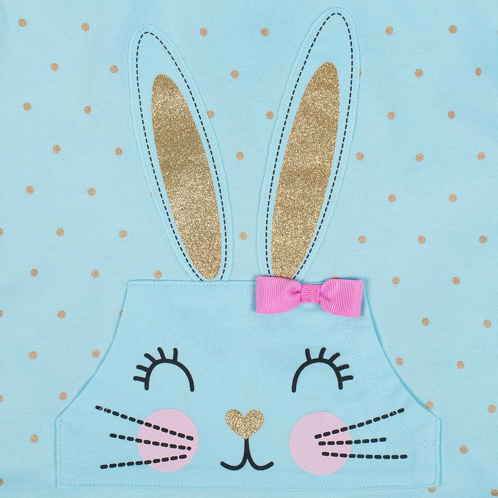 Girl Bunny and Dark Gray Heather Long Sleeve Tops, additional view 1, view 5