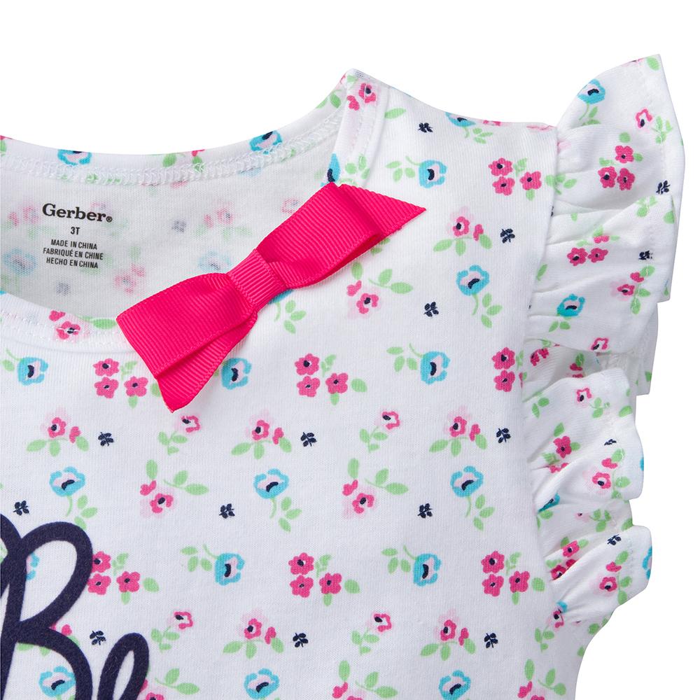 2-Pack Infant & Toddler Girls Floral & Gingham Fashion Tops, additional view 1, view 2