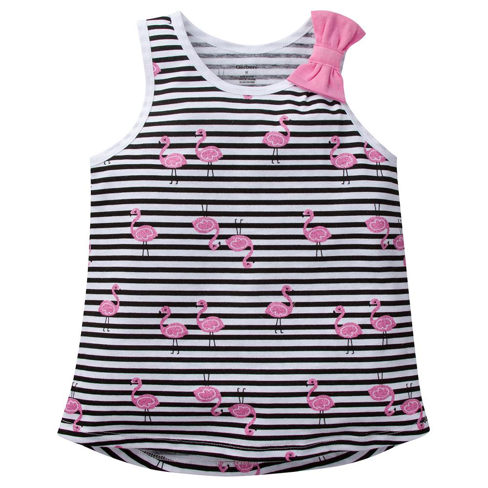 1-Pack Infant & Toddler Girls Flamingo Fashion Top