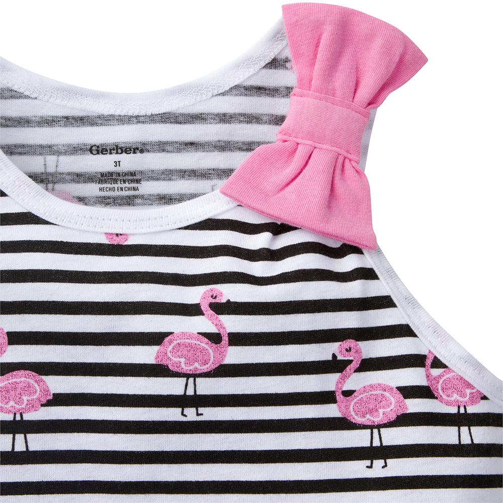 1-Pack Infant & Toddler Girls Flamingo Fashion Top, additional view 1