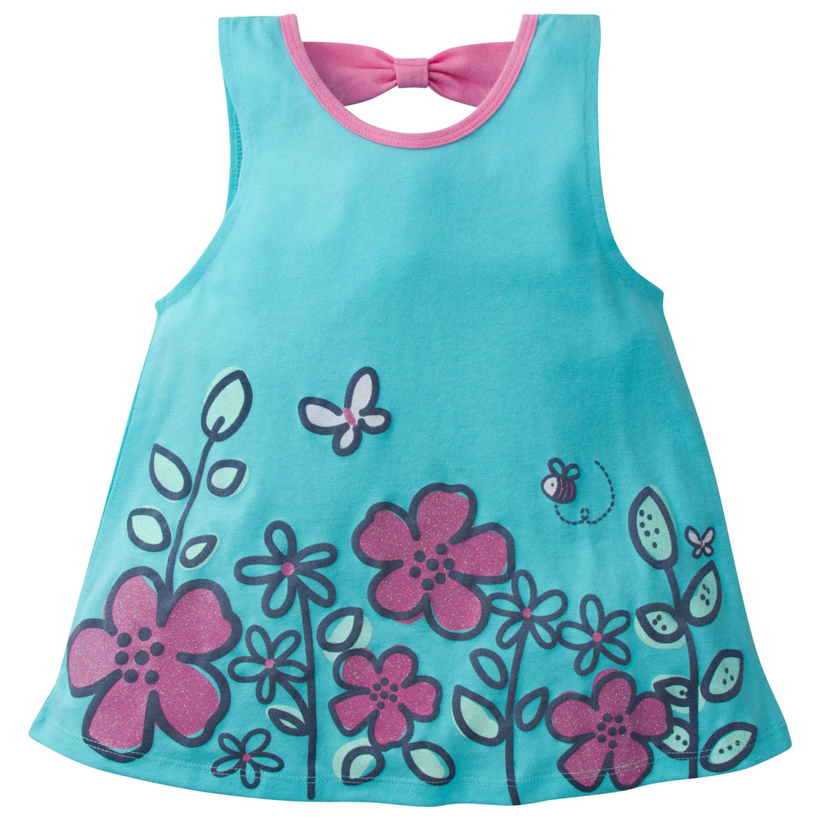 Girls Floral Short Sleeve Top