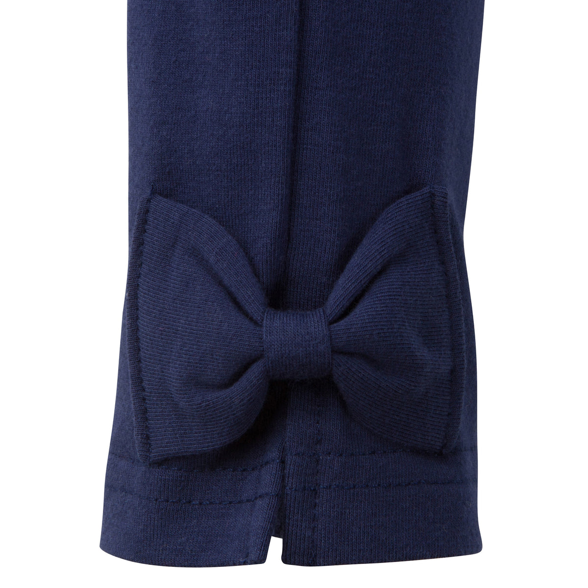 Girls Navy Bow Leggings, additional view 1