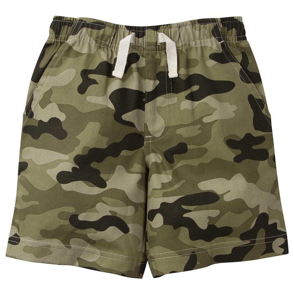 2-Pack Infant & Toddler Boys Camo and Khaki Woven Twill Shorts, view 3
