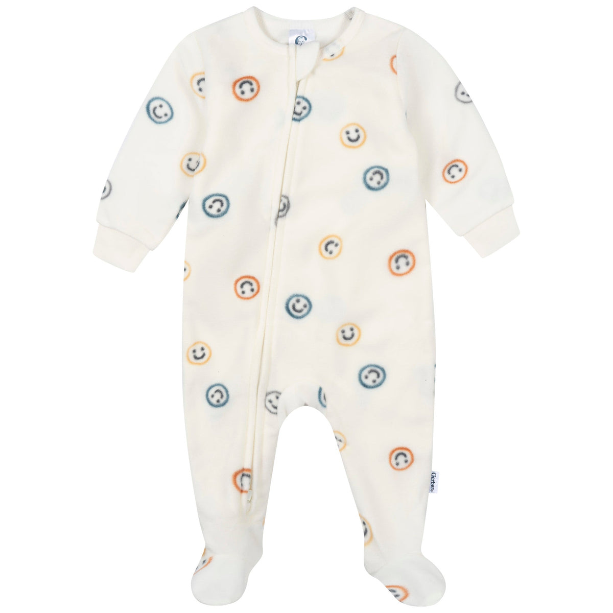 Baby & Toddler Boys Smileys Footed Fleece Pajamas-Gerber Childrenswear Wholesale