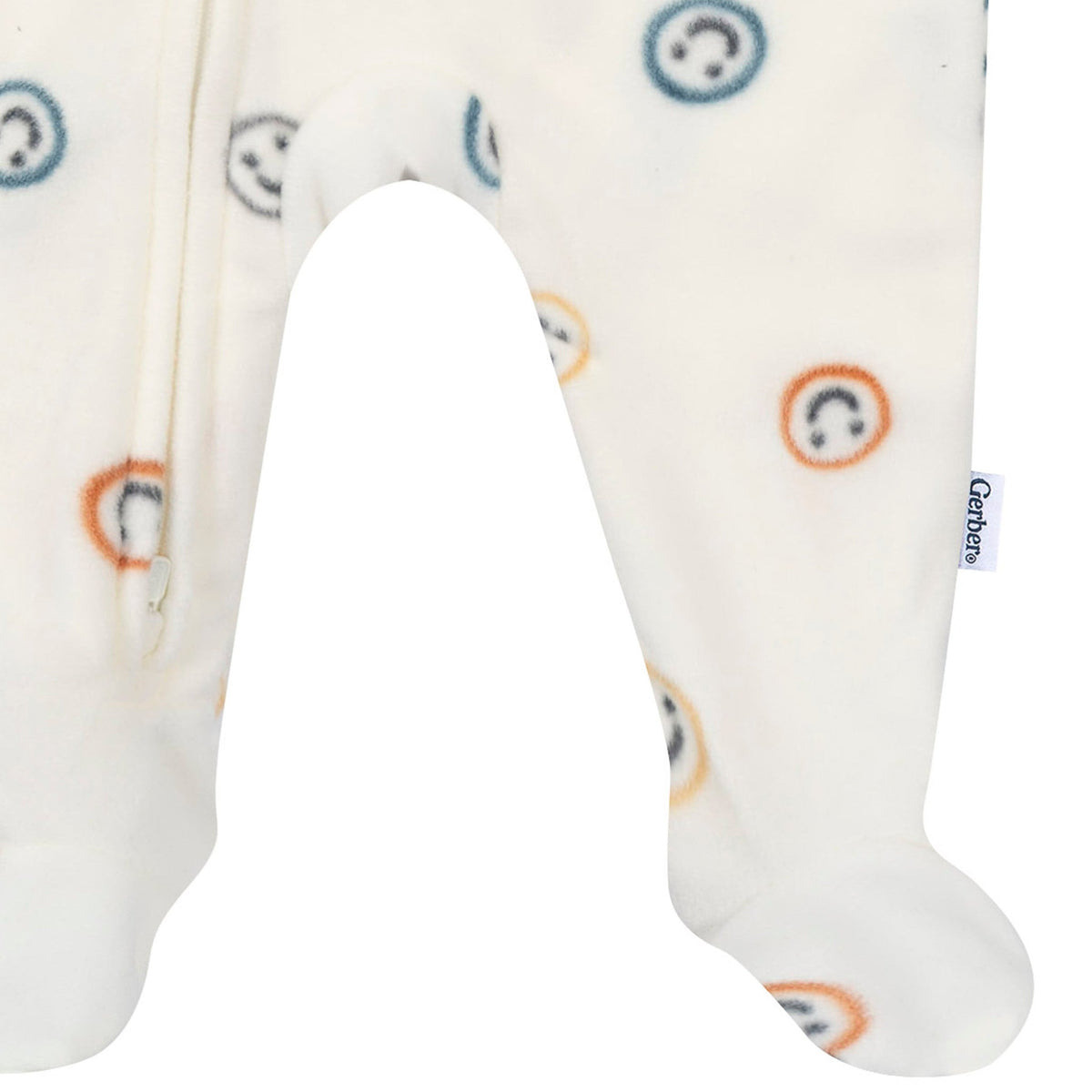 Baby & Toddler Boys Smileys Footed Fleece Pajamas-Gerber Childrenswear Wholesale
