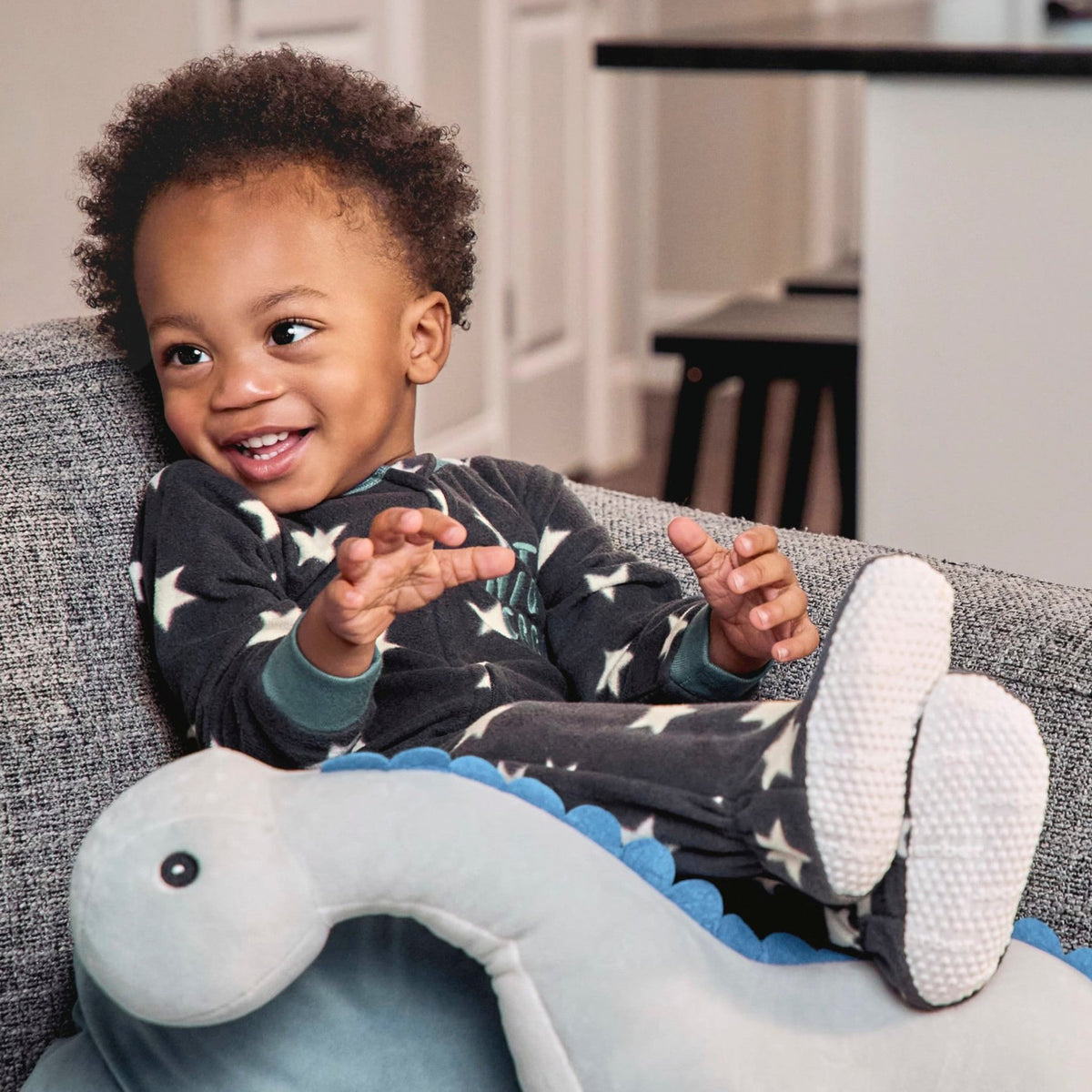 Baby & Toddler Boys Stars Footed Fleece Pajamas-Gerber Childrenswear Wholesale
