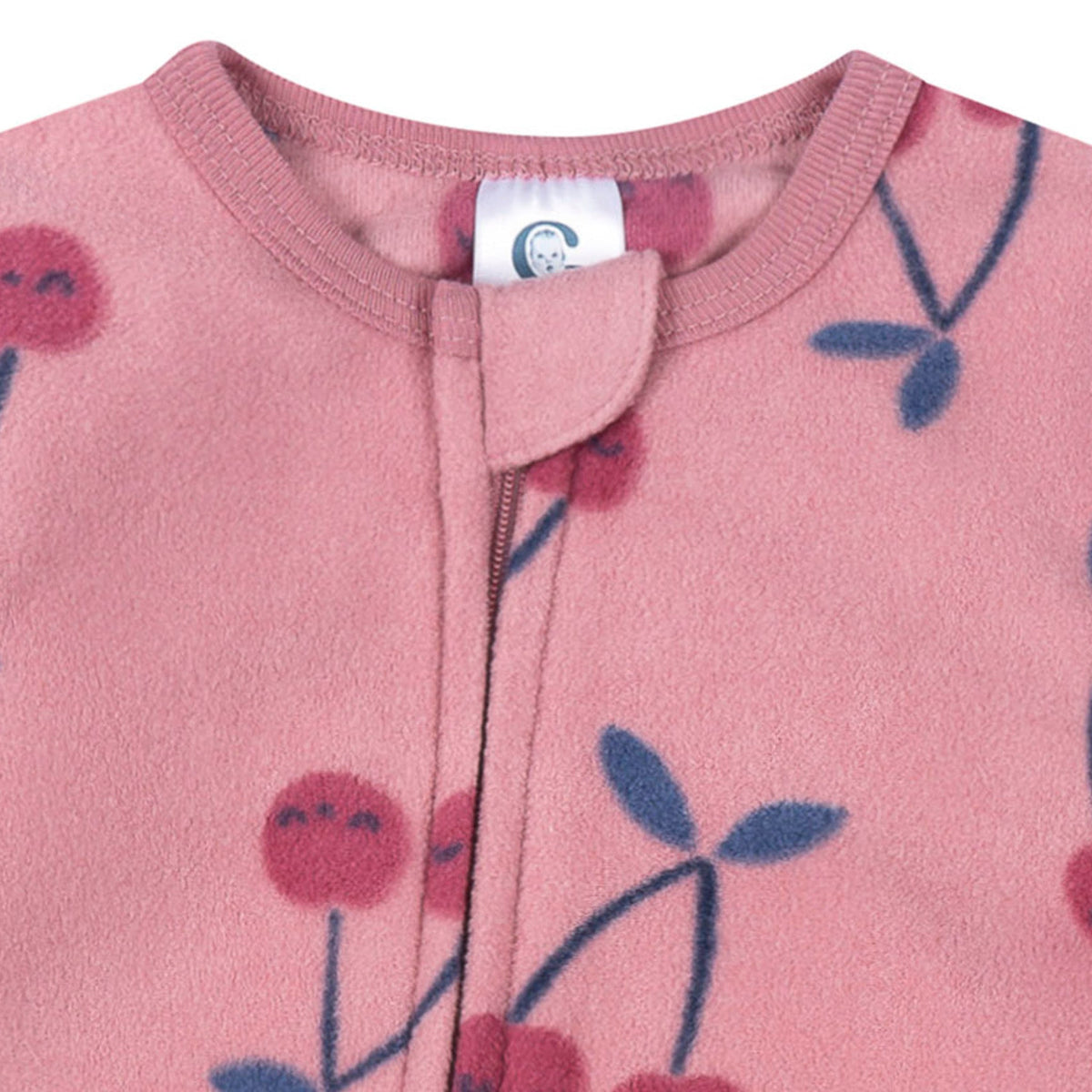 Baby & Toddler Girls Cherries Footed Fleece Pajamas-Gerber Childrenswear Wholesale