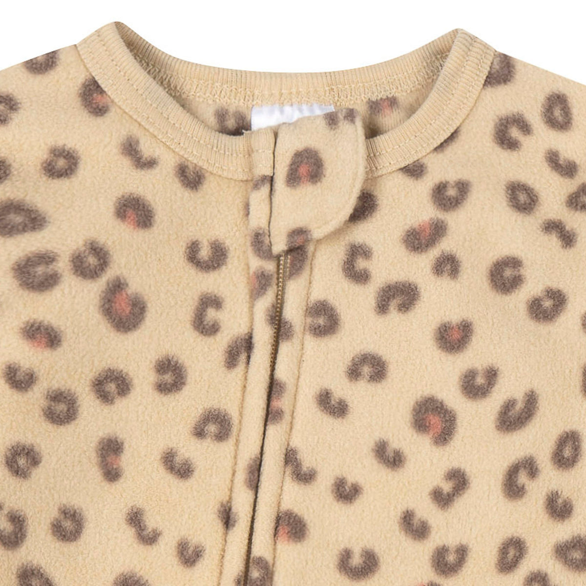 Baby & Toddler Girls Leopard Footed Fleece Pajamas-Gerber Childrenswear Wholesale