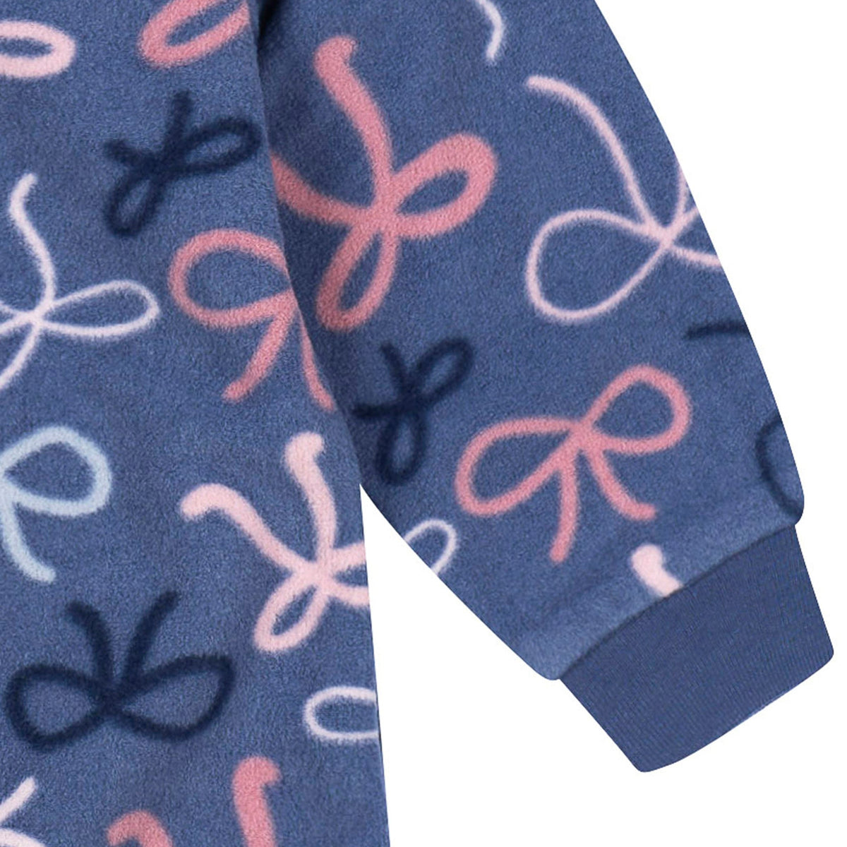 Baby & Toddler Girls Bows Footed Fleece Pajamas-Gerber Childrenswear Wholesale