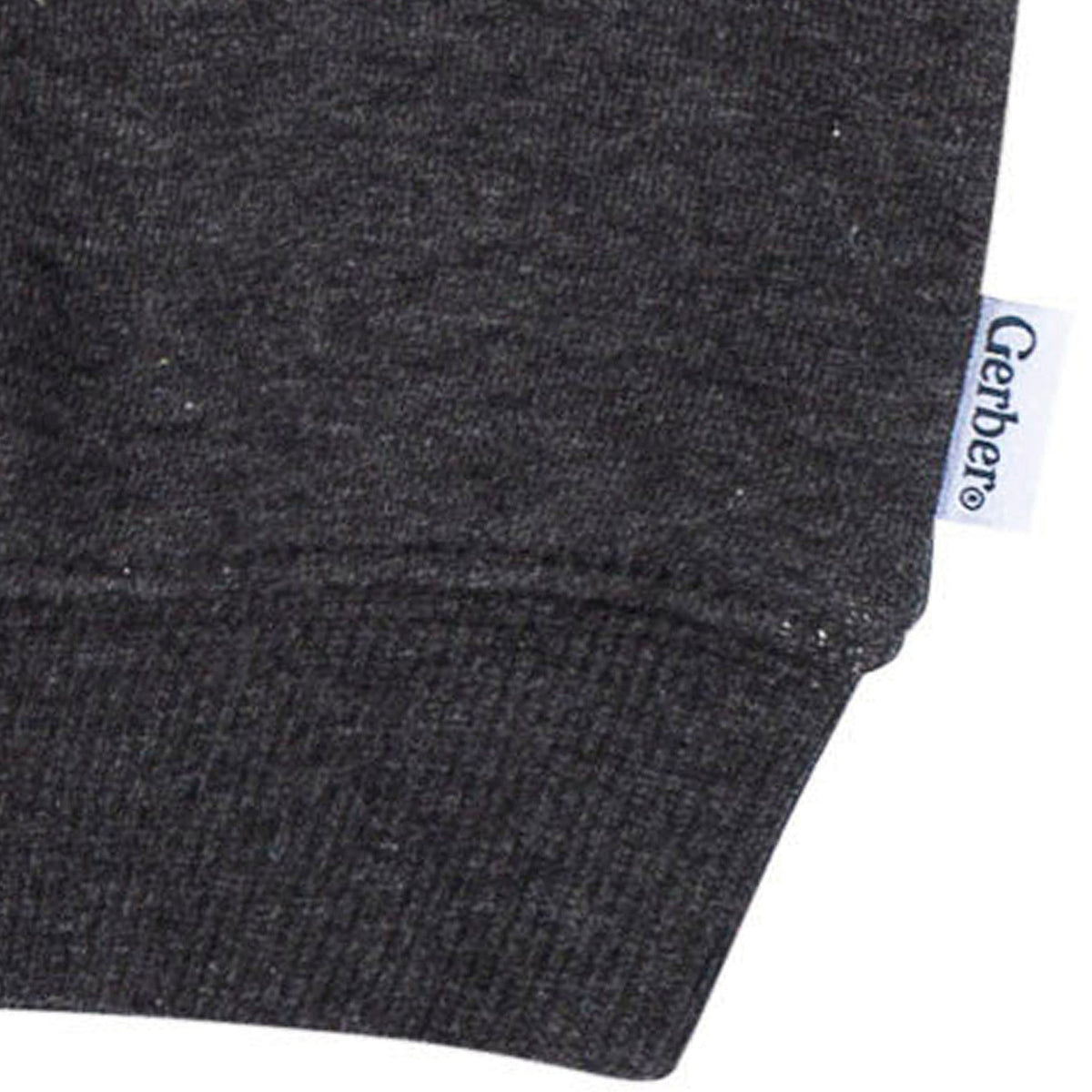 Baby & Toddler Neutral Charcoal Heather Pullover Hooded Sweatshirt-Gerber Childrenswear Wholesale