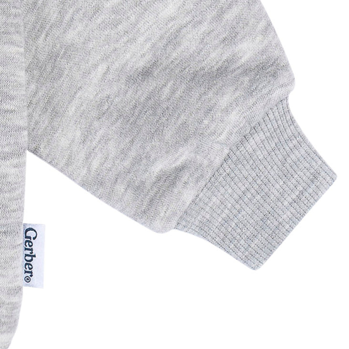Baby & Toddler Neutral Med Grey Heather Crewneck Sweatshirt-Gerber Childrenswear Wholesale