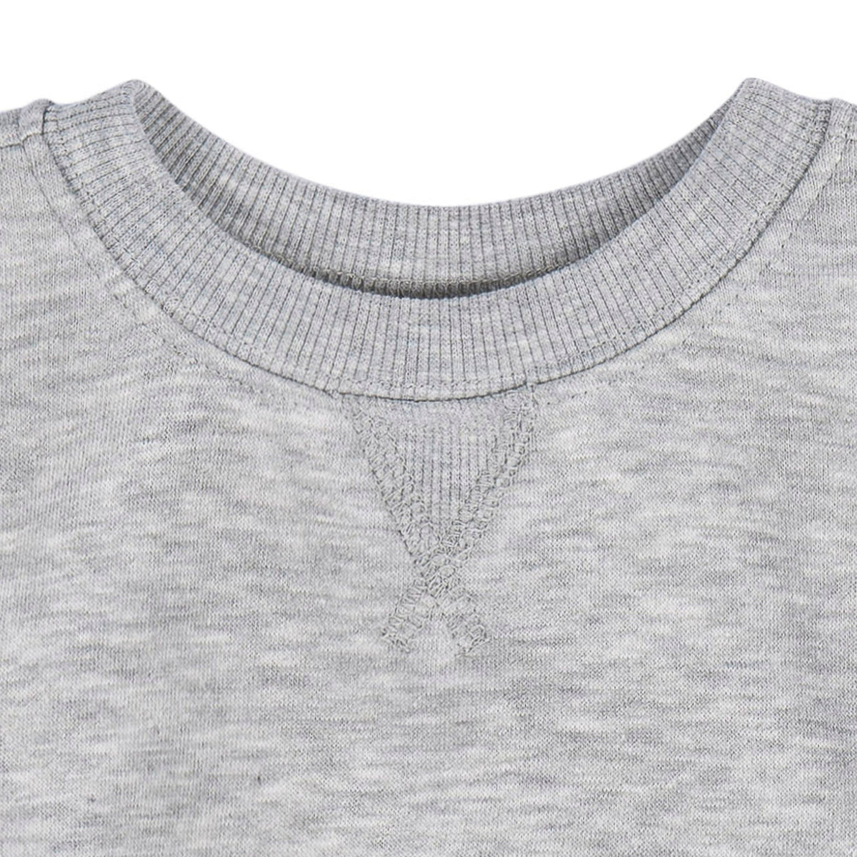 Baby & Toddler Neutral Med Grey Heather Crewneck Sweatshirt-Gerber Childrenswear Wholesale