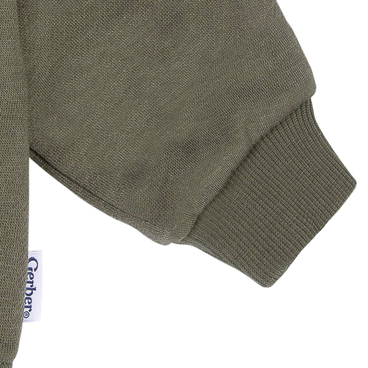Baby & Toddler Neutral Green Crewneck Sweatshirt-Gerber Childrenswear Wholesale