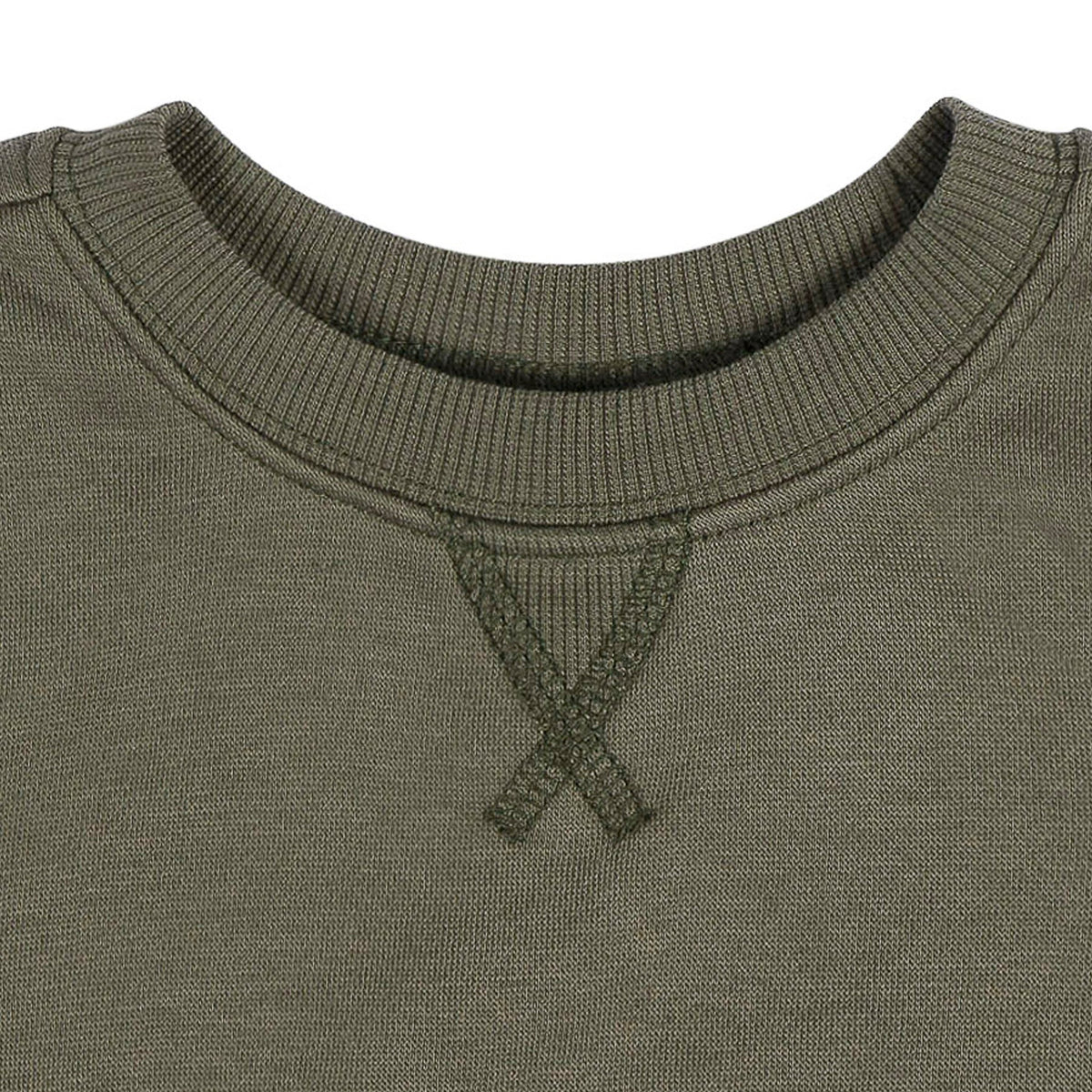 Baby & Toddler Neutral Green Crewneck Sweatshirt-Gerber Childrenswear Wholesale