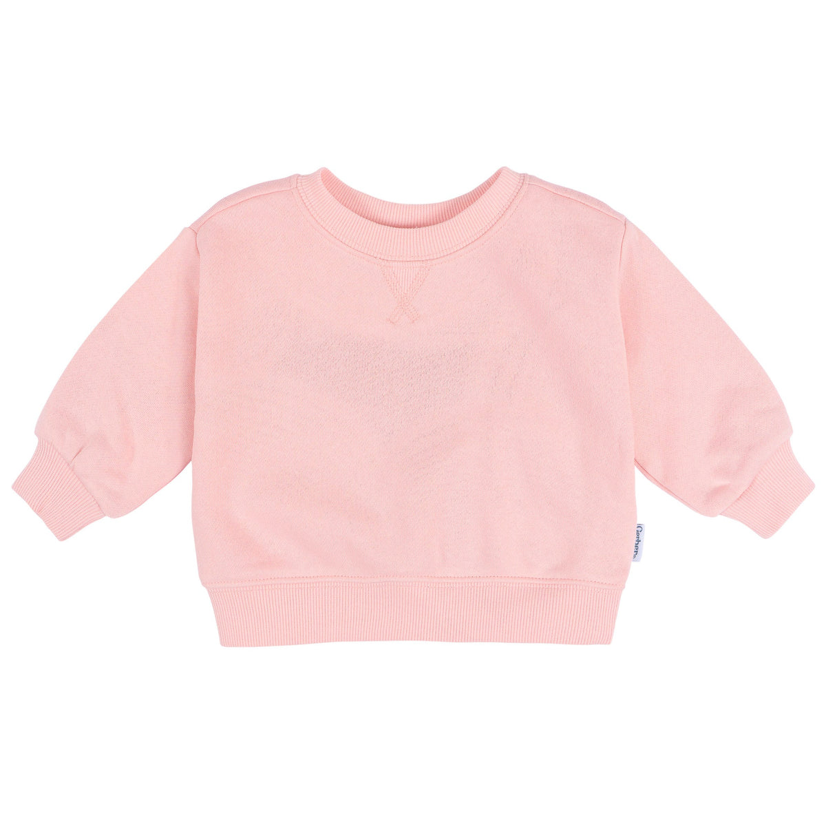 Baby & Toddler Neutral Pink Crewneck Sweatshirt-Gerber Childrenswear Wholesale