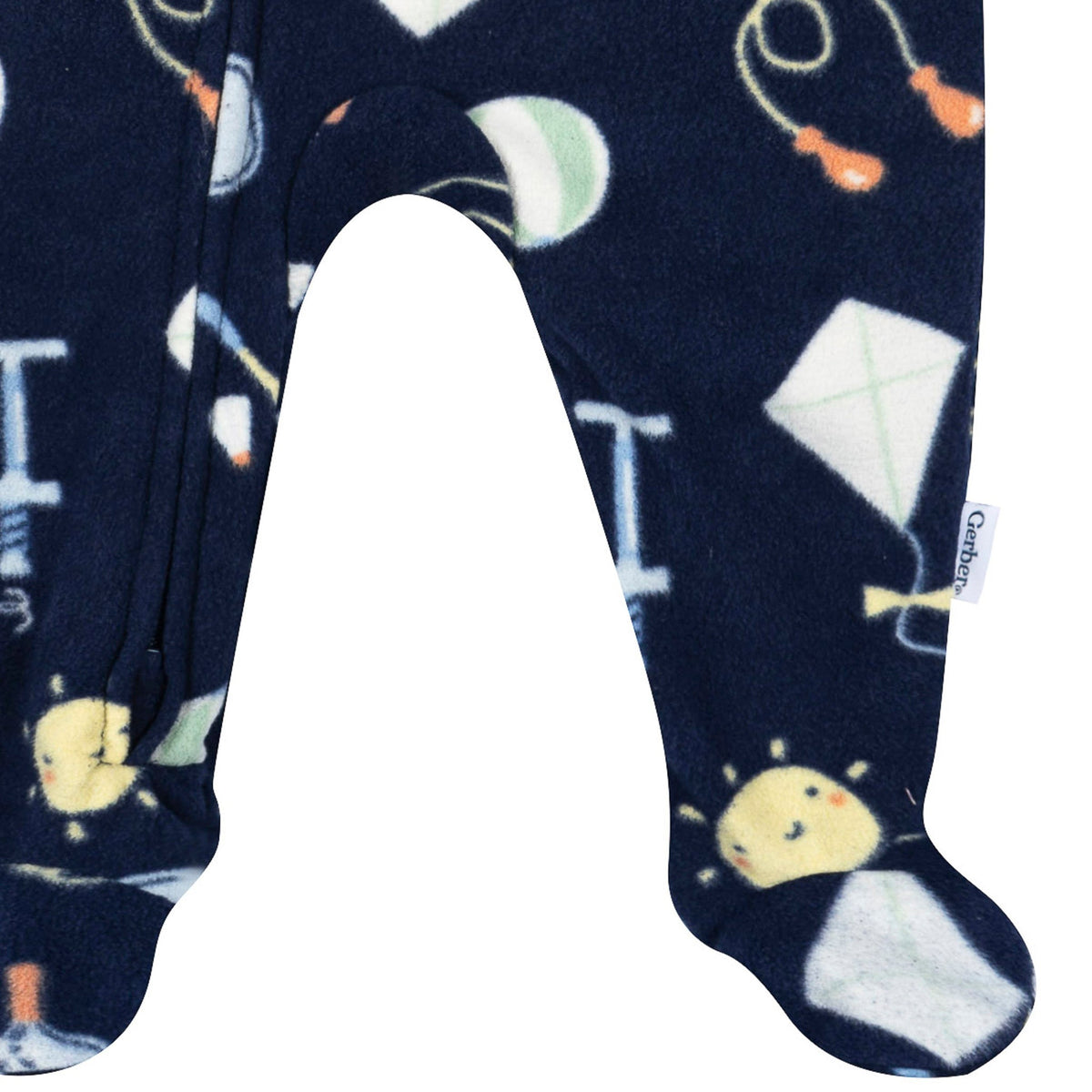 Baby & Toddler Neutral Playtime Footed Fleece Pajamas-Gerber Childrenswear Wholesale