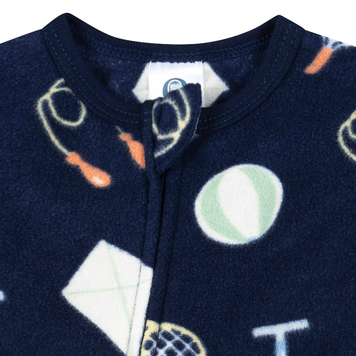 Baby & Toddler Neutral Playtime Footed Fleece Pajamas-Gerber Childrenswear Wholesale