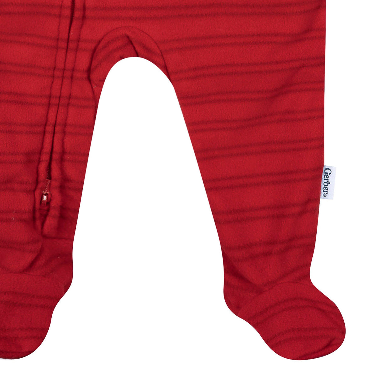 Baby & Toddler Neutral Stripe Footed Fleece Pajamas-Gerber Childrenswear Wholesale