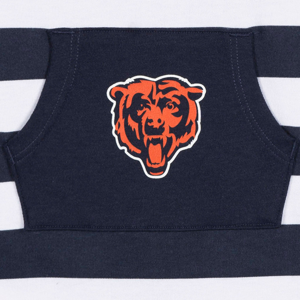 Baby Boys Chicago Bears Football Pajamas With Pouch, view 3