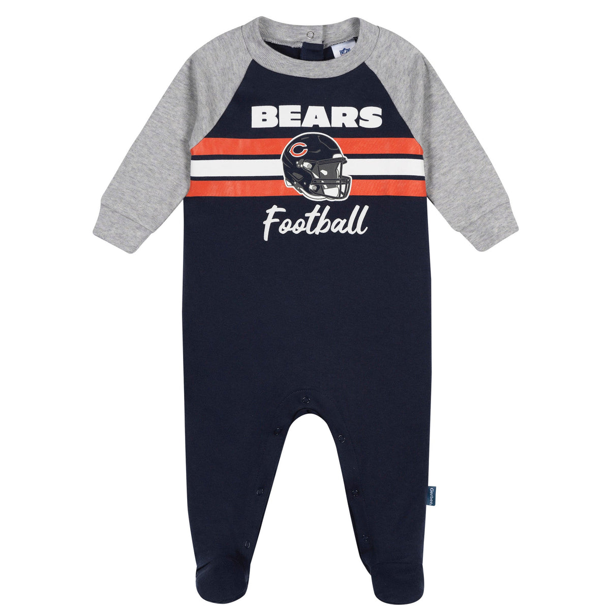 Baby Boys Chicago Bears Footed Pajamas