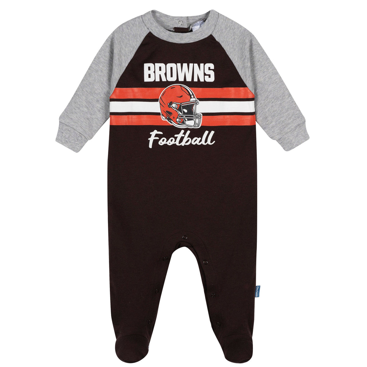 Baby Boys Cleveland Browns Footed Pajamas