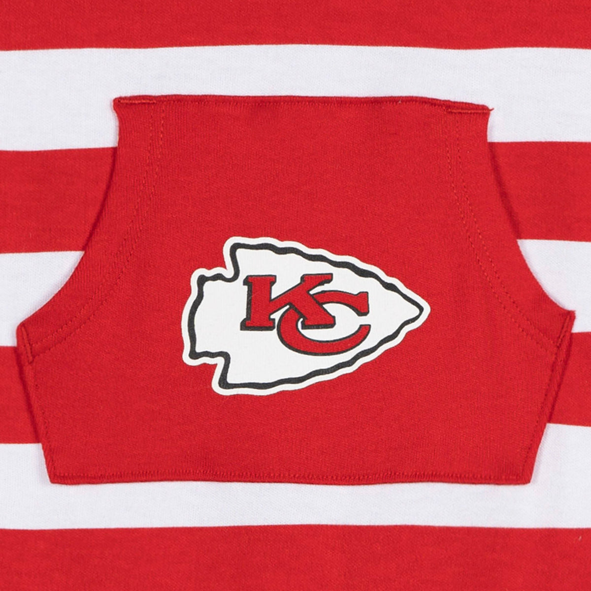 Baby Boys Kansas City Chiefs Football Pajamas With Pouch, view 3