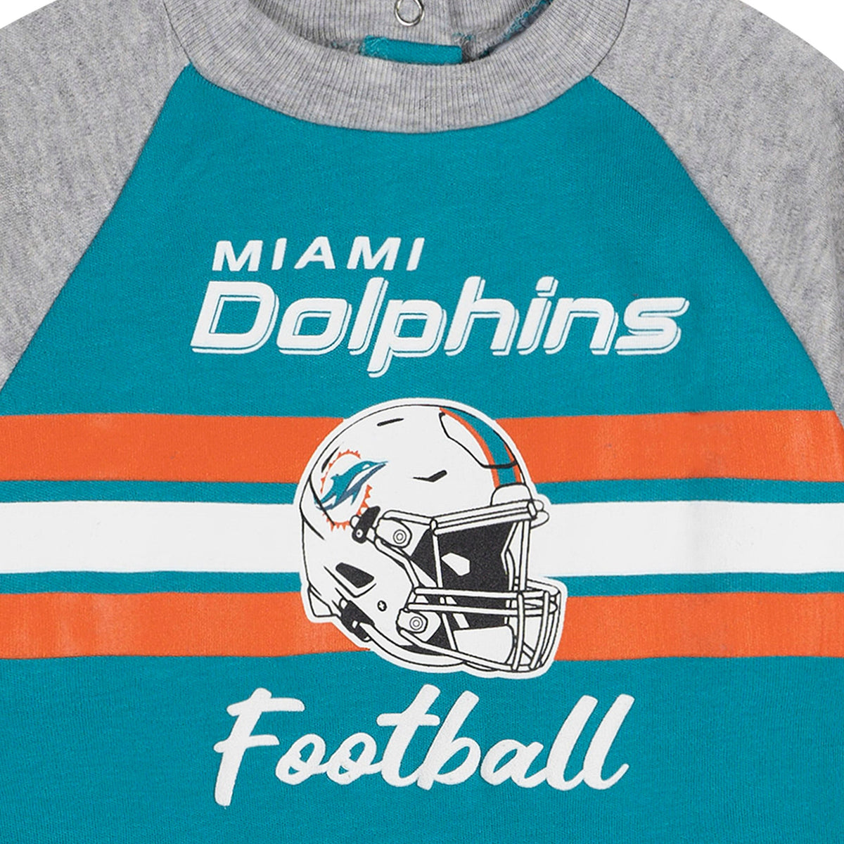 Baby Boys Miami Dolphins Footed Pajamas, view 2
